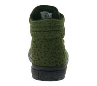 BRITISH KNIGHTS Dee Kids' Mid-Top Sneakers with Polka Dots, Lace-Up Shoes for Girls and Boys with Reinforced Toe, B48-3710C-16, Black/Olive Green