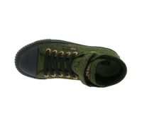 BRITISH KNIGHTS Dee Kids' Mid-Top Sneakers with Polka Dots, Lace-Up Shoes for Girls and Boys with Reinforced Toe, B48-3710C-16, Black/Olive Green