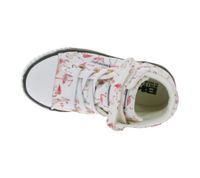 BRITISH KNIGHTS Dee Kleinkinder Mid-Top Sneaker mit Flamingos Mädchen Schnür-Schuhe mit verstärktem Zehenbereich B49-3733I-03 Weiß/Pink/Bunt