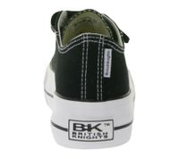 Zapatillas bajas de lona Kaya Low para niños de British Knights, con puntera reforzada y plataforma, cierre de cordones, color negro (B49-3705C-02)