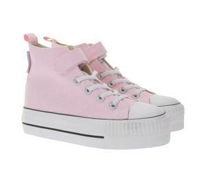 Zapatillas de lona BRITISH KNIGHTS Kaya Mid para niños y adolescentes, con puntera reforzada y cordones, B49-3709C-04, rosa pálido