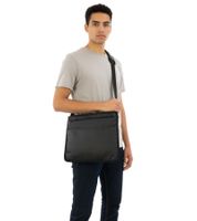 Bolso bandolera, bolso para portátil, bolso de hombro 37 x 32 x 4 cm, negro