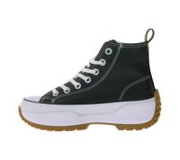 BRITISH KNIGHTS Kaya Mid Fly Women's Mid-Top Canvas Sneakers with Serrated Sole Lace-Up Shoes B49-3735-02 Black