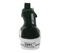 BRITISH KNIGHTS Kaya Mid Kids' Mid-Top Canvas Sneakers with Reinforced Toe, Lace-Up Shoes for Teen Boys and Girls, B49-3709C-01, Black