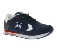 U.S. ATHLETIC Speed ​​Run Men's Sport Sneakers in Canvas/Suede Look, Lace-Up Shoes, Trainers, Gray, Black, White, or Navy