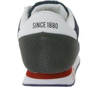 U.S. ATHLETIC Speed ​​Run Men's Sport Sneakers in Canvas/Suede Look, Lace-Up Shoes, Trainers, Gray, Black, White, or Navy