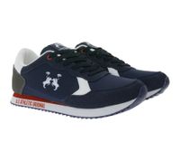 U.S. ATHLETIC Speed ​​Run Men's Sport Sneakers in Canvas/Suede Look, Lace-Up Shoes, Trainers, Gray, Black, White, or Navy