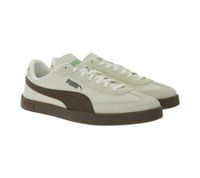 PUMA Club II Era Men's Genuine Leather Shoes Women's Sneakers in a Retro Football Design with Softfoam Beige/Black, White/Black, or Beige/Brown