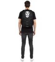 Misfits Backpack with Large Skull Design - Fan Backpack, School Backpack, Black