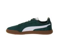 PUMA Club Kayzer Suede Men's Suede Shoes, Retro Football Sneakers with Softfoam, White/Green or Green/White