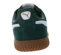 PUMA Club Kayzer Suede Men's Suede Shoes, Retro Football Sneakers with Softfoam, White/Green or Green/White