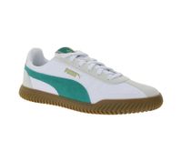 PUMA Club Kayzer Suede Men's Suede Shoes, Retro Football Sneakers with Softfoam, White/Green or Green/White
