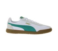 PUMA Club Kayzer Suede Men's Suede Shoes, Retro Football Sneakers with Softfoam, White/Green or Green/White