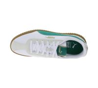 PUMA Club Kayzer Suede Men's Suede Shoes, Retro Football Sneakers with Softfoam, White/Green or Green/White