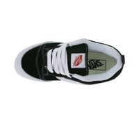 VANS Knu Skool Damen Echtleder-Sneaker modische Low-Top Schuhe Gummi-Waffelsohle VN0009QC6BT1 Schwarz