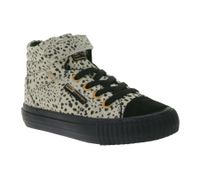 Zapatillas deportivas de media caña para niños BRITISH KNIGHTS Dee con lunares - Zapatillas con cordones para niñas y niños con puntera reforzada - Negro/Verde Oliva o Beige/Negro