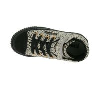 Zapatillas deportivas de media caña para niños BRITISH KNIGHTS Dee con lunares - Zapatillas con cordones para niñas y niños con puntera reforzada - Negro/Verde Oliva o Beige/Negro