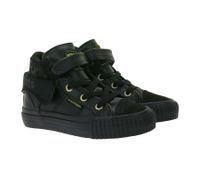 Zapatillas deportivas BRITISH KNIGHTS Roco Baby de caña media con estampado de leopardo - Zapatillas con cordones y puño plegable - Niñas B48-3709I Negro