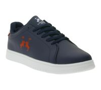 U.S. Athletic Street Men's City Sneakers with Logo Print, Lace-Up Shoes, Trainers in Black, Navy, Brown, or White