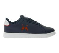 U.S. Athletic Street Men's City Sneakers with Logo Print, Lace-Up Shoes, Trainers in Black, Navy, Brown, or White