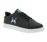 U.S. Athletic Street Men's City Sneakers with Logo Print, Lace-Up Shoes, Trainers in Black, Navy, Brown, or White