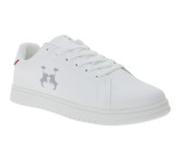 U.S. Athletic Street Men's City Sneakers with Logo Print, Lace-Up Shoes, Trainers in Black, Navy, Brown, or White