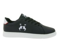 U.S. Athletic Street Men's City Sneakers with Logo Print, Lace-Up Shoes, Trainers in Black, Navy, Brown, or White