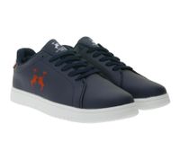 U.S. Athletic Street Men's City Sneakers with Logo Print, Lace-Up Shoes, Trainers in Black, Navy, Brown, or White