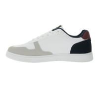 U.S. ATHLETIC Basic Men's Casual Sneakers with Embossed Logo, Lace-Up Shoes with Embroidery, Available in Black/Gray, White/Gray, or White/Black