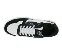 U.S. ATHLETIC Basic Men's Casual Sneakers with Embossed Logo, Lace-Up Shoes with Embroidery, Available in Black/Gray, White/Gray, or White/Black