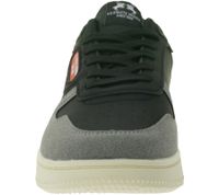 U.S. ATHLETIC Basic Men's Casual Sneakers with Embossed Logo, Lace-Up Shoes with Embroidery, Available in Black/Gray, White/Gray, or White/Black