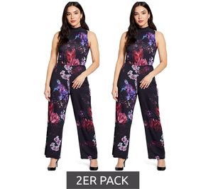 Pack de 2 monos Laura Scott de pernera ancha - Mono extravagante para mujer, mono de Nochevieja, 91219353 Negro