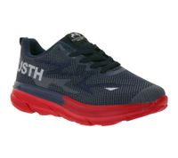 U.S. Athletic Nitro Men's Casual Sneakers with "USTH" Print, Lace-Up Shoes, Available in Navy/Red, Black, Blue/Neon Orange/White, Black/White, or Gray/White