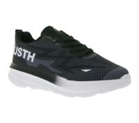 U.S. Athletic Nitro Men's Casual Sneakers with "USTH" Print, Lace-Up Shoes, Available in Navy/Red, Black, Blue/Neon Orange/White, Black/White, or Gray/White
