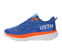 U.S. Athletic Nitro Men's Casual Sneakers with "USTH" Print, Lace-Up Shoes, Available in Navy/Red, Black, Blue/Neon Orange/White, Black/White, or Gray/White