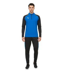 PUMA Teamliga 1/4 Zip Top Herren Sweatshirt nachhaltiges Trainings-Shirt mit dryCELL Sport-Shirt 657236 02 Blau