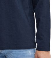 11 PROJECT Emilio Men's Long-Sleeve Basic Shirt with Crew Neck, Cotton Shirt 21300996ME, Blue, White, or Black
