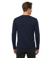 11 PROJECT Emilio Men's Long-Sleeve Basic Shirt with Crew Neck, Cotton Shirt 21300996ME, Blue, White, or Black