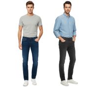 FQ1924 Juan Men's Jeans, Regular Fit, 5-Pocket Style, Cotton Trousers 21900669, Gray or Blue