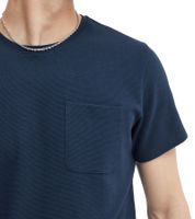 11 PROJECT Otto Herren Baumwoll-Shirt T-Shirt schlichtes Sommer-Shirt mit Brusttasche 20716238 ME Schwarz, Blau oder Grau