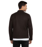 !SOLID Vamos Men's Faux Leather Jacket, Fashionable Transitional Jacket with Pockets 21301240ME in Toffee Brown or Black