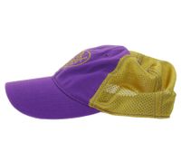 3er Sparpack Pussycat Dolls Unisex Trucker-Cap Baseball-Cap mit atmungsaktiven Mesh-Einsatz Baumwoll-Cap Fan-Mütze TC110470PCD Lila/Gold