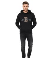 BLEND Herren Kapuzenpullover Baumwoll-Sweatshirt mit UNLIMITED Schriftzug 20717207 Schwarz, Grau oder Blau
