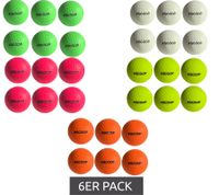 6er Sparpack SCOOP X-Treme Hockey Street-Balls mit Dimple-Design Hockeyball Sport-Ausrüstung Weiß, Grün, Pink, Gelb oder Orange