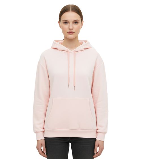 Sweat à capuche ZWILLINGSHERZ pour femme, avec poche, rose, réf. 46093-13
