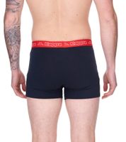 Lot de 6 boxers Kappa pour homme avec logo et inscription 351L1JW ADL Noir/Bleu/Rouge