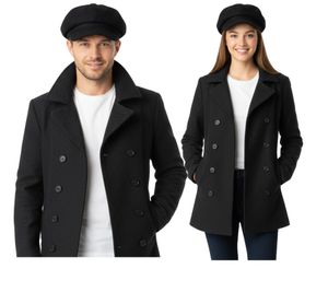 Cappello Baker Boy in feltro, berretto estivo, berretto con visiera KL3888-1 Nero