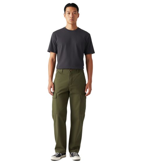 LEVI'S Men's Straight Leg Cargo Pants, Cotton Trousers A7364-0036 Olive Green