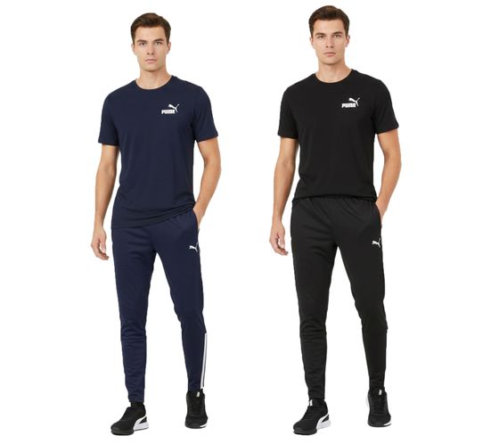 PUMA Teamliga Herren Jogging-Hose mit DryCell-Technologie Trainings-Hose Sport-Hose Fitness-Hose 657242 Schwarz oder Navy-Blau