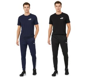 PUMA Teamliga Herren Jogging-Hose mit DryCell-Technologie Trainings-Hose Sport-Hose Fitness-Hose 657242 Schwarz oder Navy-Blau